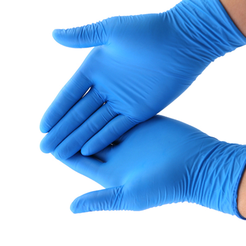 Prezzo della scatola dei guanti monouso per esami in nitrile monouso senza polvere blu personalizzato Produttori Cina Immagine di presentazione