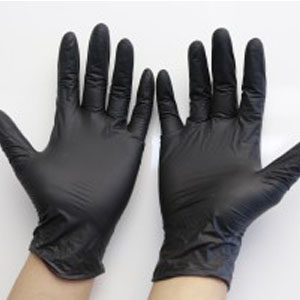 Guanti in nitrile monouso neri di vendita calda Guanti protettivi per le mani di alta qualità