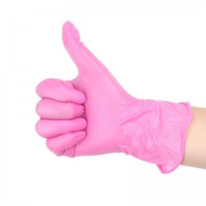 2021 Best seller Manufacturers tattoo beauty make up powder free nitrile gloves beauty salon pink black blue purple green gloves