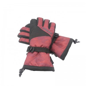 Высококачественные модные водонепроницаемые противоскользящие зимние теплые лыжные перчатки для мужчин