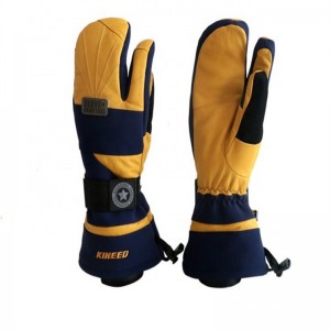 High Quality Custom Snow Winter Warm Waterproof Ski Gloves for Men