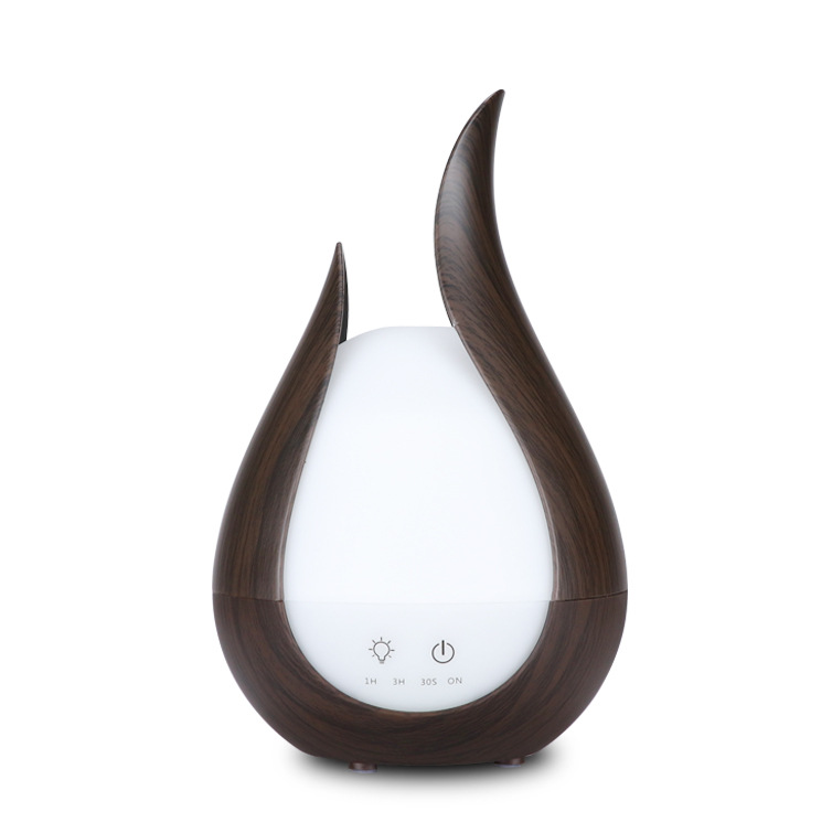 Novum Delivery pro Factory Supplier Portable Air Egg Low Price Ultrasonic Mini Essential Oil USB Cool Mist Cheap Aroma Electrical Wooden Grain Odorem Diffuser with Salt Stone