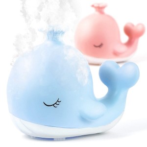 Cute Whale Essential Oil Diffuser Humidifiers don Yaran Bed Bed - Cool Mist Humidifiers Nursery- Blue