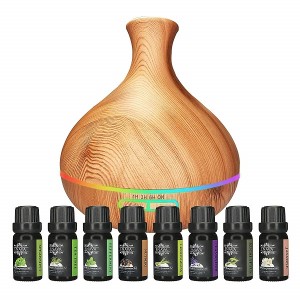 Difusor de aromaterapia de 350 ml con juego de aceites esenciales