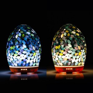 Mosaic Glass Diffuser 250ML Aromatherapy Diffuser Design Flower