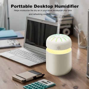 Warna-warni Cool Mini Humidifier, USB Personal Desktop Humidifier pikeun Mobil, Kamar Kantor, Kamar Pangkeng, jsb.Otomatis Pareum, 2 Halimun Modeu, Super Tenang.