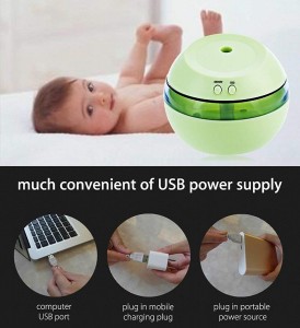 100ml USB Creative Aroma Oil Diffuser Mini Automization Humidifier Portable Aromatherapy Aroma Mist Maker Fragrance Humidifier Air Freshener Purifier,Color May Vary DC-8762