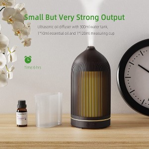 300ml Ultrasonic Aromatherapy Diffuser Wood Grain Aroma Diffuser