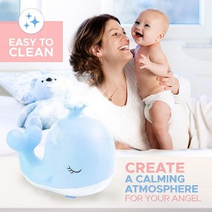 Cute Whale essentiale oleum Difusores Humidifiers pro Cubiculum Kids - Frigus Nubila Humidifiers Nursery- Blue