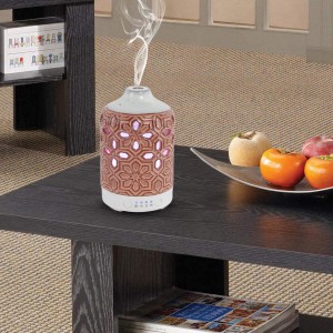 Getter Home Decorative  Ceramic Hand made Ultrasonic Air Humidifier Purifier Aroma Diffuser