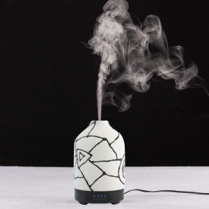 Getter Hotest Aroma Diffuser Electric Scent With Natural Porcelain Case Ultrasonic Perfume Oil Nebulizer Ceramic Ningbo