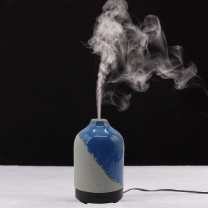 Getter 100ml Ceramic Aroma Diffuser በጊዜ ቆጣሪ ተግባር ለቤት ውስጥ በተለያየ የሴራሚክ ቅርጽ