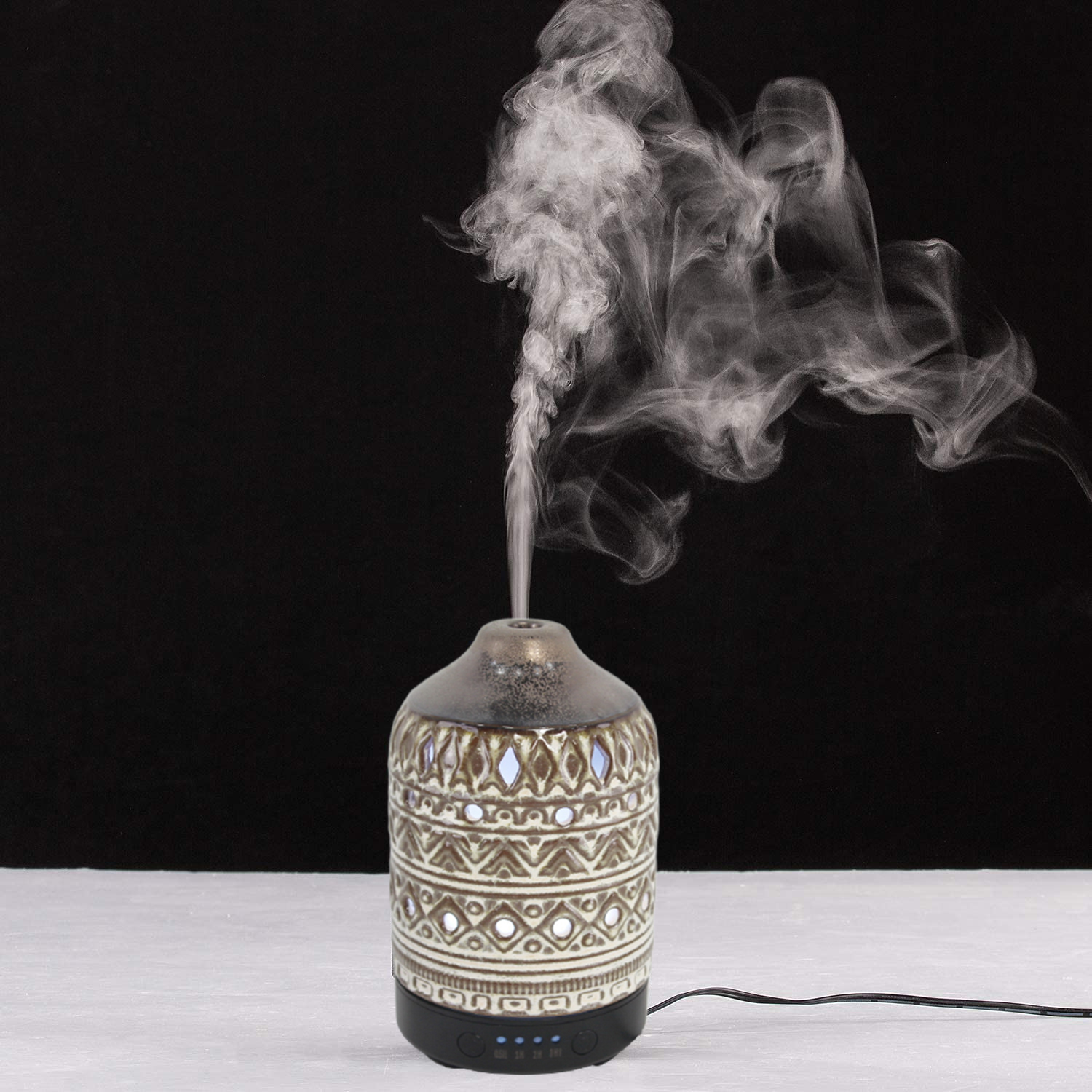 Getter jauns ar rokām izgatavots keramikas ultraskaņas aromātu difuzors ar 100 ml attēlu