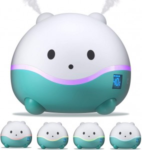 Cute Little Hippo Humidifier, Diffuser და Night Light ბავშვებისთვის/ბავშვებისთვის