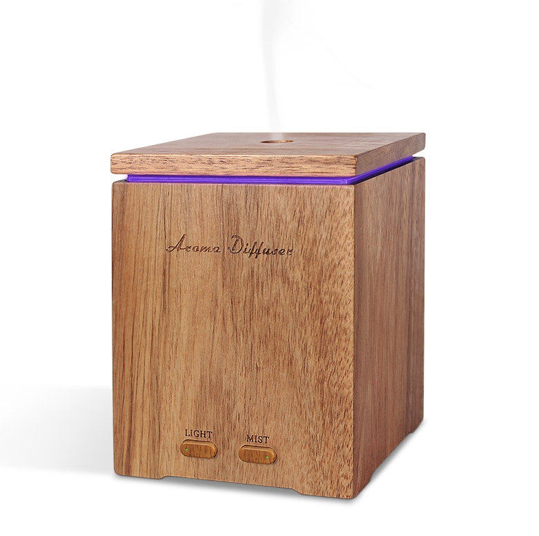 Ēterisko eļļu difuzors Ultraskaņas Real Wood Aroma 200ml Yoga Spa