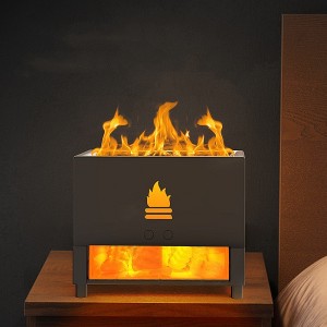 ახალი ჩამოსული 2022 ცხელი პროდუქტები ულტრაბგერითი ალი დიფუზორით 3D ცეცხლის სუნის დამატენიანებელი სახლისთვის