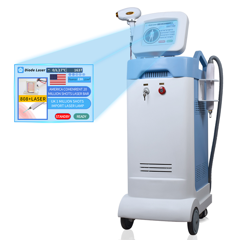 Profesional Nd yag laser tattoo removal 808 diode hair removal mesin laser
