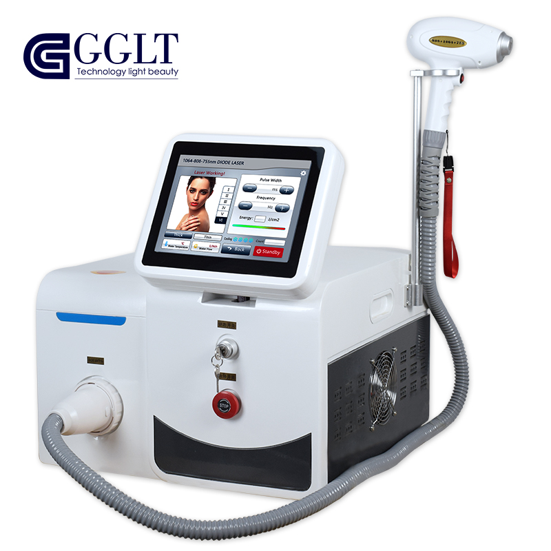 CE 755+808+1064 diode laser hair remove 10 bars
