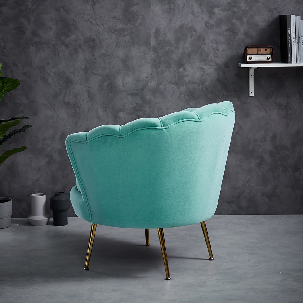 Luxury Modern Hotel Velvet Chair Sofa Modern Chair Nordic Fabric Sofa Living Room Chair