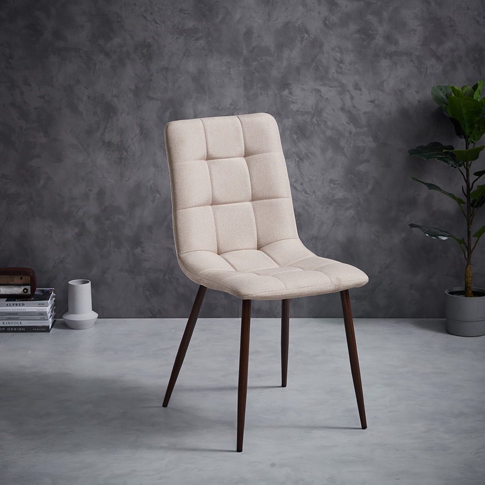 2022 Best Sellingigh Quality Custom Metal Leg Fabric Velvet Dining Room Chair High Back Modern Dining Chairs