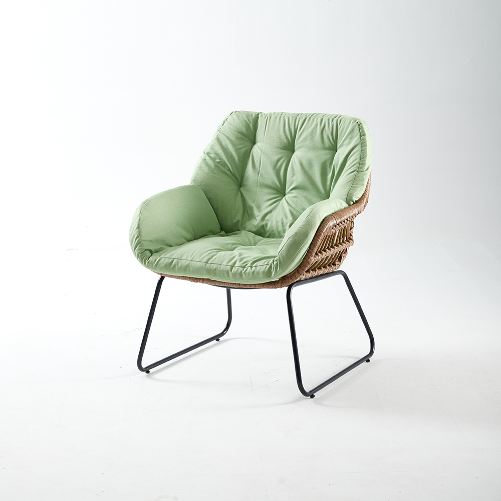 Supply Leisure Chair Relax Rattan Chair Outdoor Cushions Wicker Green Home Rattan Chair