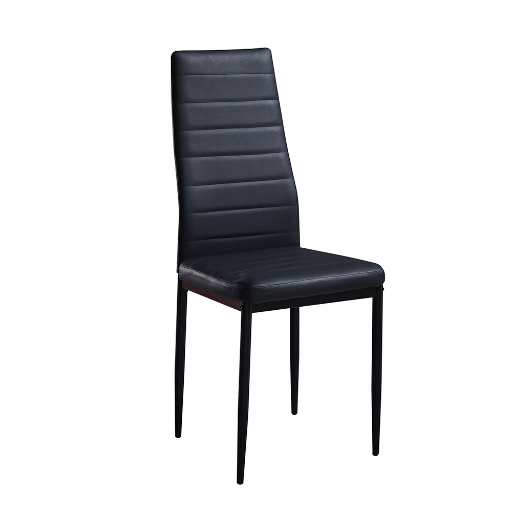 hot sale modern home furniture dining room furniture leather black dining chair