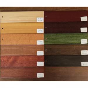 Free sample for Solid Wood Blinds - real wood blinds slats-pine wood – Giant