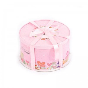Handmade Paper Round Cake Box