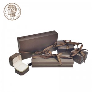 ຂາຍສົ່ງ Customized Eco Friendly Custom Printed Luxury Jewelry Set Box Gift Box