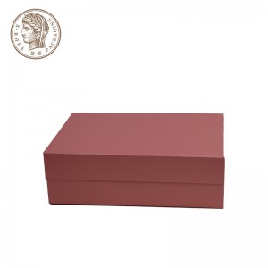 Logotipo personalizado rosa luxo cartão envio mailer roupas roupa interior caixa de embalagem de presente rígida