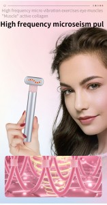 Red Light Therapy Device para sa Face Neck Microcurrent Face Massage Wand
