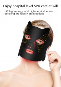 Новинка 2023 года, 4 цвета, световая силиконовая светодиодная терапевтическая маска для лица, омоложение кожи, антивозрастная красная маска для лица с красным светом