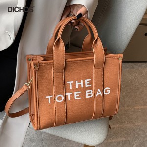 Damen-Einkaufstasche mit Designer-Buchstaben und großem Fassungsvermögen