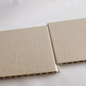 Decoración Panel de pared WPC integrado, fibras de bambú.