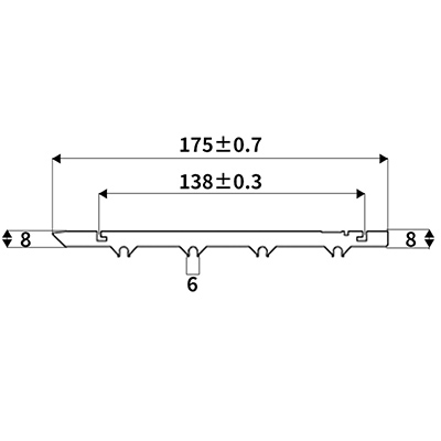 Profil za iztiskanje aluminija po meri Št. GKX-Y1470