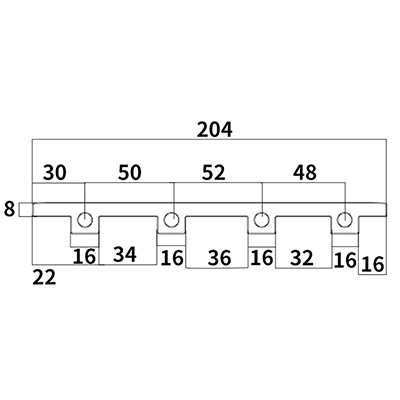 מנהג אַלומינום יקסטרוזשאַן פּראָפיל ניט GKX-Y1477