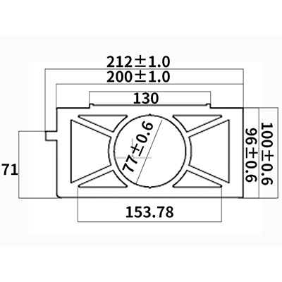 Perfil de extrusión de aluminio personalizado No GKX-Y1483