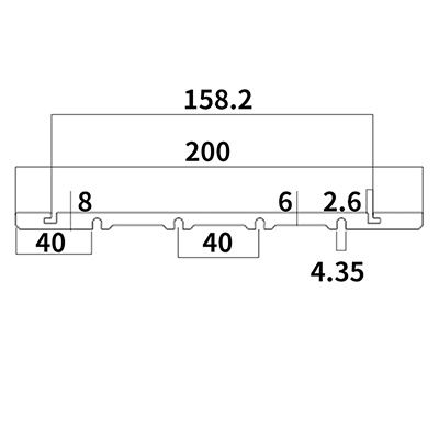 Aluminijski profil za ekstruziju po narudžbi br. GKX-Y1487