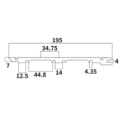 Aluminijski profil za ekstruziju po narudžbi br. GKX-Y1488