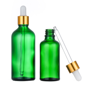 Hot Sale Skin Care Serum 30ml Blue Amber Green Clear Glass Dropper Bottles Essential Oil Bottle