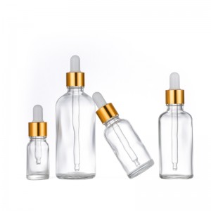 1oz Frosted Clear Glass Dropper Bottle 5ml 10ml 15ml 20ml 30ml 50ml 100ml essential oil bottle with Dropper