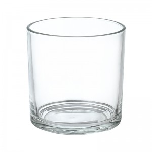 Luxury Eco Friendly Empty 6 oz 8 oz 10 oz Round Glass Candle Cup with Lid