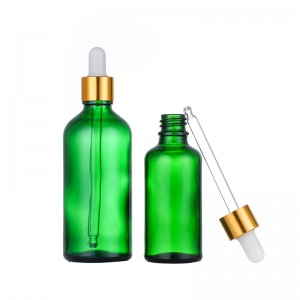 10ml / 30ml Cosmetic Dropper Bottle Green Glass Essential Oil Bottle Dropper 30 ml Glass Dropper Bottle