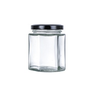 Hexagon Glass Jars 270 mL Premium Food-grade. Mini Jars With Lids For Gifts, Wedding Favors, Honey, Jams And More. 270ml 380ml 500ml 730ml