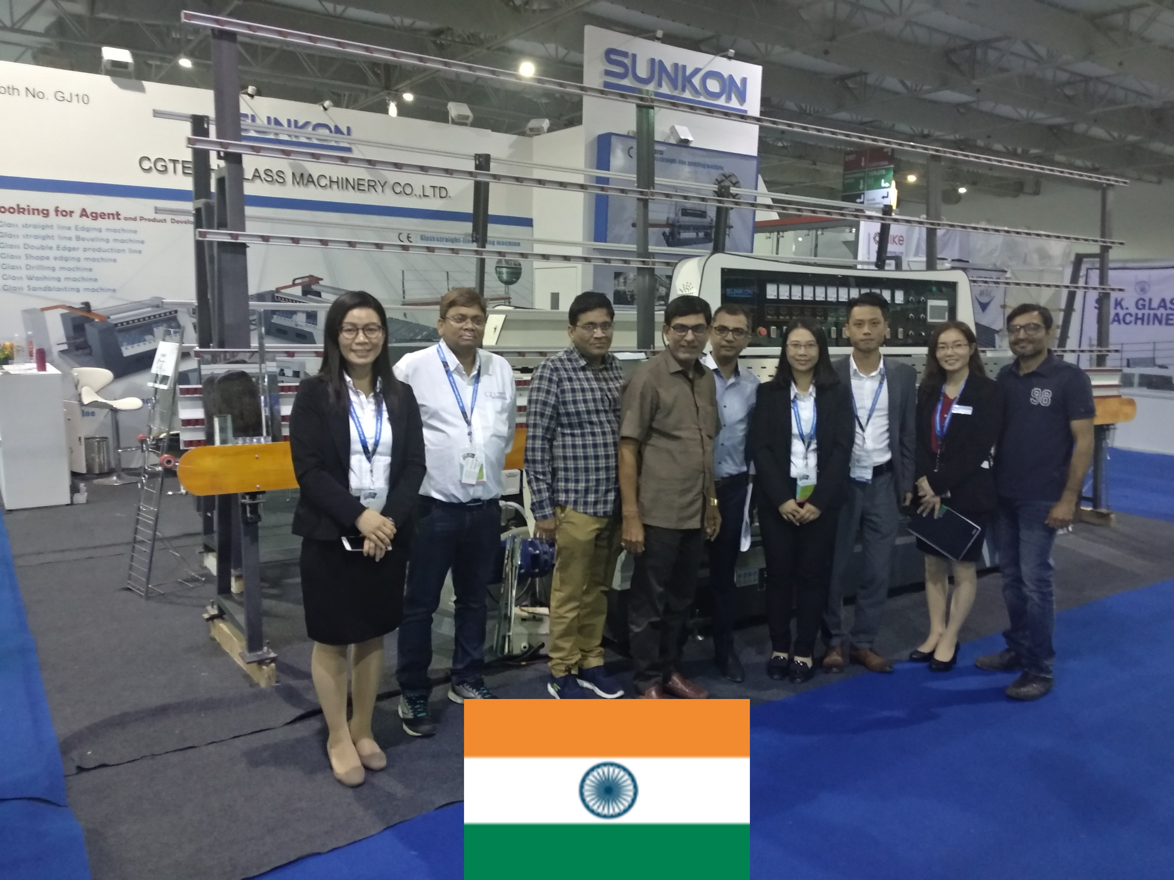 India Glass Edging Machine Exhibition