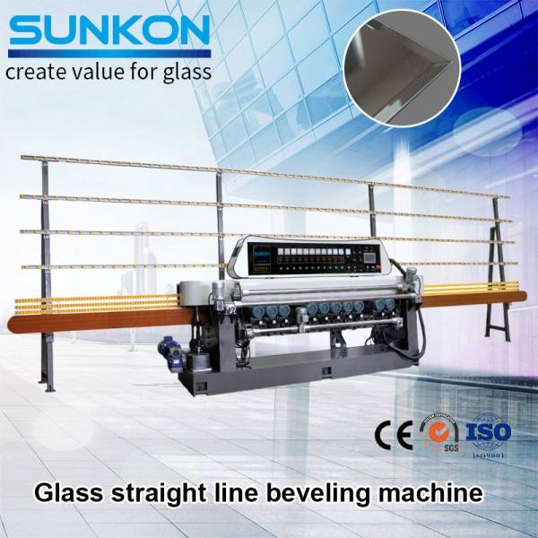 CGX371 glass straight-line Beveling machine with PLC control
