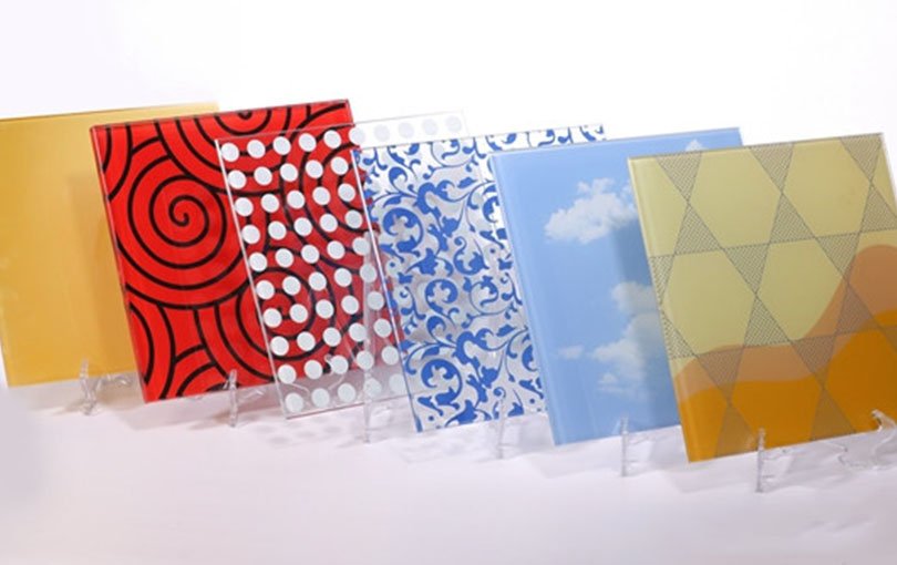 Silk screen glass na may iba't ibang pagpipinta para sa dekorasyon