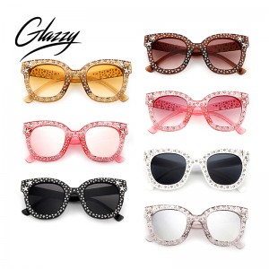 New Classical Cateye Diamond Sunglasses Women 2020 Luxury Women Crystal Sunglasses Eyewear Uv400