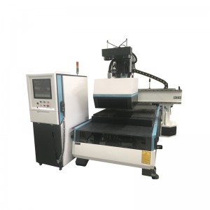 Awtomatikong Woodworking CNC Router Duha ka Spindle Plus Drill Package