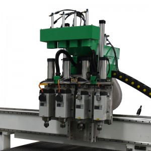 Automatska CNC glodalica za obradu drveta Dvostruki radni stol s četiri vretena